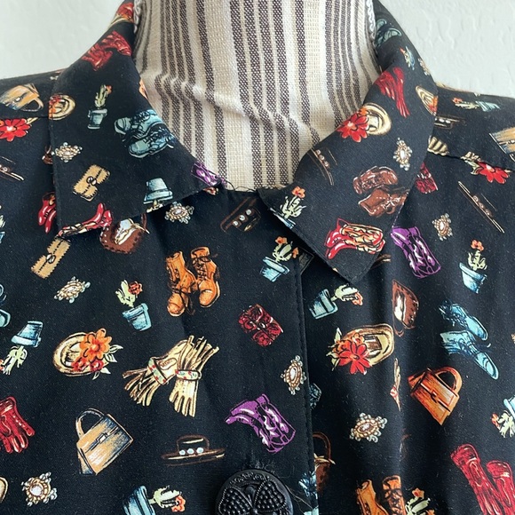 Vintage Desert West By Sherry Holt Buttown Down Top - Picture 2 of 8